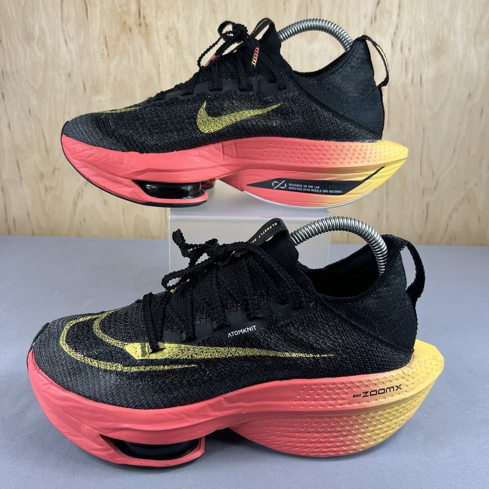 Nike Air Zoom Alphafly NEXT% 2 Women's Size 8 Black Sea Coral DN3559-001 Running